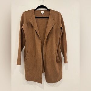J.Crew Brown Open Front Cardigan